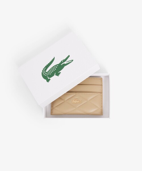 （K26269）ラコステ ヴィンテージ ゴルフクラブケース LACOSTE クロコダイル キルティングレザーカードケース（カードケース