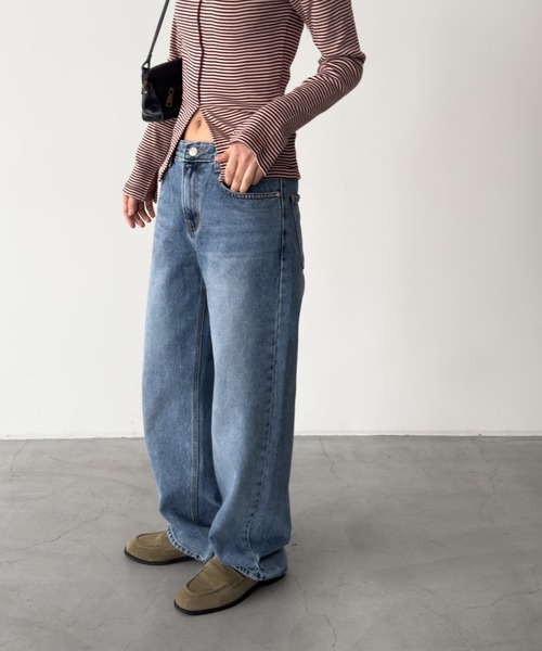 CANAL JEAN(キャナルジーン)の「El mar レギュラーストレートデニムパンツ 603(デニムパンツ・レディース・インディゴブルー・SMALL/MEDIUM)」の8枚目の写真