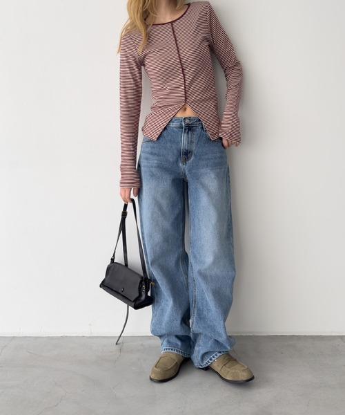 CANAL JEAN(キャナルジーン)の「El mar レギュラーストレートデニムパンツ 603(デニムパンツ・レディース・インディゴブルー・SMALL/MEDIUM)」の11枚目の写真