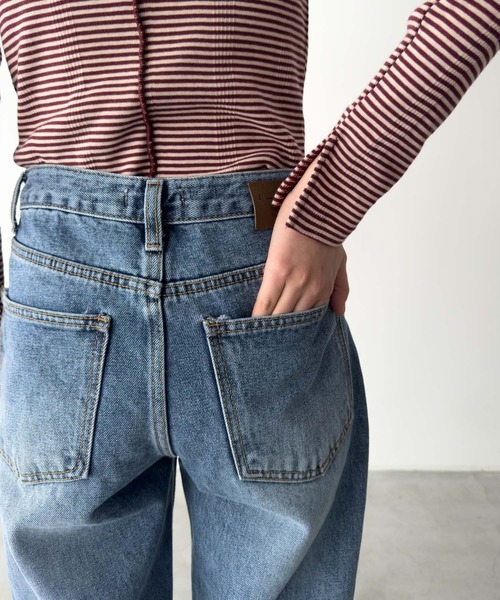 CANAL JEAN(キャナルジーン)の「El mar レギュラーストレートデニムパンツ 603(デニムパンツ・レディース・インディゴブルー・SMALL/MEDIUM)」の4枚目の写真