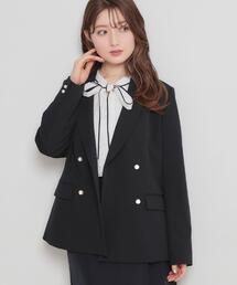 couture brooch（クチュールブローチ）の「【洗える・ハレの日・通勤】パール調ボタン テーラードジャケット（テーラードジャケット）」