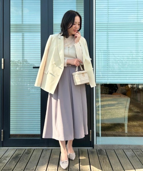 couture brooch（クチュールブローチ）の「【洗える・通勤】パール調ボタン テーラードジャケット（テーラードジャケット・レディース・ベージュ/ライトベージュ/ネイビー/ベージュ系8・38/36/42/40）」の10枚目の写真