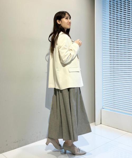 couture brooch（クチュールブローチ）の「【洗える・通勤】パール調ボタン テーラードジャケット（テーラードジャケット・レディース・ベージュ/ライトベージュ/ネイビー/ベージュ系8・38/36/42/40）」の15枚目の写真