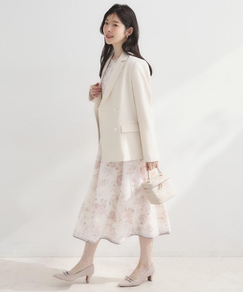 couture brooch（クチュールブローチ）の「【洗える・通勤】パール調ボタン テーラードジャケット（テーラードジャケット・レディース・ベージュ/ライトベージュ/ネイビー/ベージュ系8・38/36/42/40）」の19枚目の写真