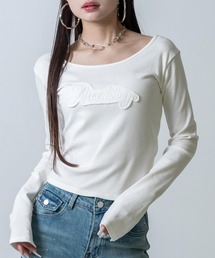 ANAP | ワッペンロゴ リブトップス(Tシャツ/カットソー)