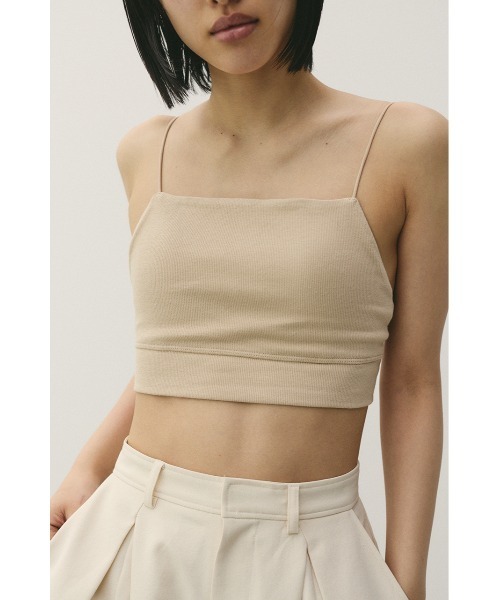 STYLEMIXER（スタイルミキサー）の「カップ付きブラトップ（キャミソール・レディース・ブラック/ホワイト/ベージュ・SMALL/MEDIUM）」の3枚目の写真