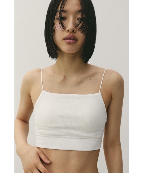 STYLEMIXER（スタイルミキサー）の「カップ付きブラトップ（キャミソール・レディース・ブラック/ホワイト/ベージュ・SMALL/MEDIUM）」の2枚目の写真