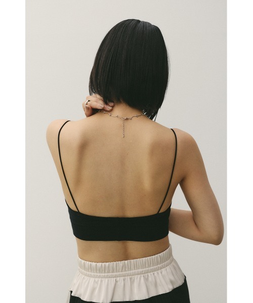 STYLEMIXER（スタイルミキサー）の「カップ付きブラトップ（キャミソール・レディース・ブラック/ホワイト/ベージュ・SMALL/MEDIUM）」の14枚目の写真