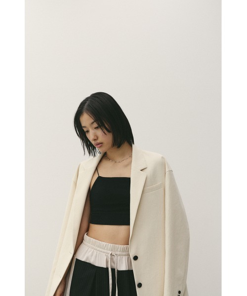 STYLEMIXER（スタイルミキサー）の「カップ付きブラトップ（キャミソール・レディース・ブラック/ホワイト/ベージュ・SMALL/MEDIUM）」の16枚目の写真