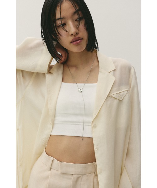 STYLEMIXER（スタイルミキサー）の「カップ付きブラトップ（キャミソール・レディース・ブラック/ホワイト/ベージュ・SMALL/MEDIUM）」の4枚目の写真