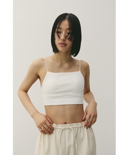 STYLEMIXER（スタイルミキサー）の「カップ付きブラトップ（キャミソール・レディース・ブラック/ホワイト/ベージュ・SMALL/MEDIUM）」の6枚目の写真
