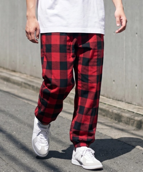 INNOCENT(イノセント)の「【SE1】【Burnside/バーンサイド】B8810 FLANNEL JOGGER PANTS(その他パンツ・メンズ・グレー/ブルー/Red・M)」の3枚目の写真