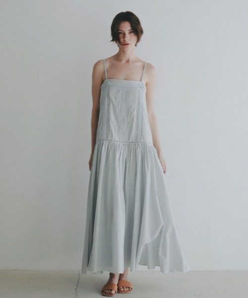 ETRE TOKYO（エトレトウキョウ）の「【先行予約限定 10％OFF】レースコットンキャミワンピース（ワンピース・レディース・ブラック/ホワイト/ブルー・S/M）」の3枚目の写真