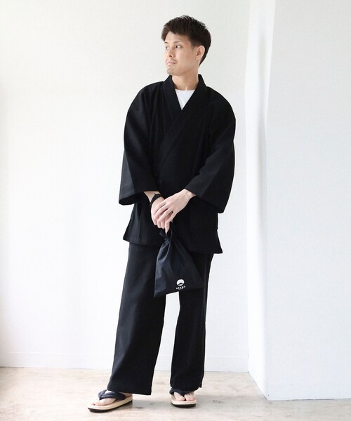 BEAMS JAPAN(ビームス ジャパン)の「高島ちぢみ 作務衣 XL(セットアップ・レディース・ブラック/ネイビー・X-LARGE)」の20枚目の写真