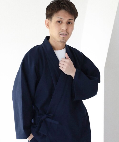 BEAMS JAPAN(ビームス ジャパン)の「高島ちぢみ 作務衣 XL(セットアップ・レディース・ブラック/ネイビー・X-LARGE)」の3枚目の写真
