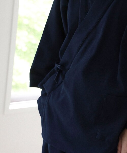 BEAMS JAPAN(ビームス ジャパン)の「高島ちぢみ 作務衣 XL(セットアップ・レディース・ブラック/ネイビー・X-LARGE)」の4枚目の写真