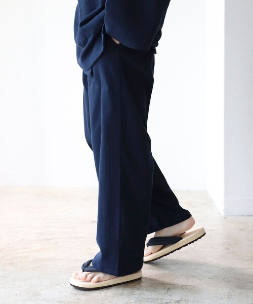 BEAMS JAPAN(ビームス ジャパン)の「高島ちぢみ 作務衣 XL(セットアップ・レディース・ブラック/ネイビー・X-LARGE)」の5枚目の写真