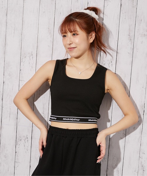 GORGE（ゴージ）の「《カップ付き　ロゴ》タンクトップ／スポーティー×Y2K／オールシーズン／全2色（タンクトップ・レディース・オフホワイト/ブラック・F）」の11枚目の写真