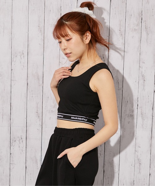 GORGE（ゴージ）の「《カップ付き　ロゴ》タンクトップ／スポーティー×Y2K／オールシーズン／全2色（タンクトップ・レディース・オフホワイト/ブラック・F）」の12枚目の写真