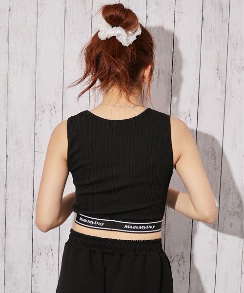 GORGE（ゴージ）の「《カップ付き　ロゴ》タンクトップ／スポーティー×Y2K／オールシーズン／全2色（タンクトップ・レディース・オフホワイト/ブラック・F）」の13枚目の写真