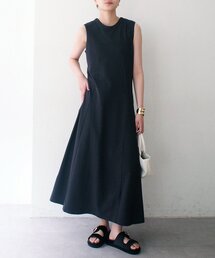前後2wayヘンリーフレアカットワンピース