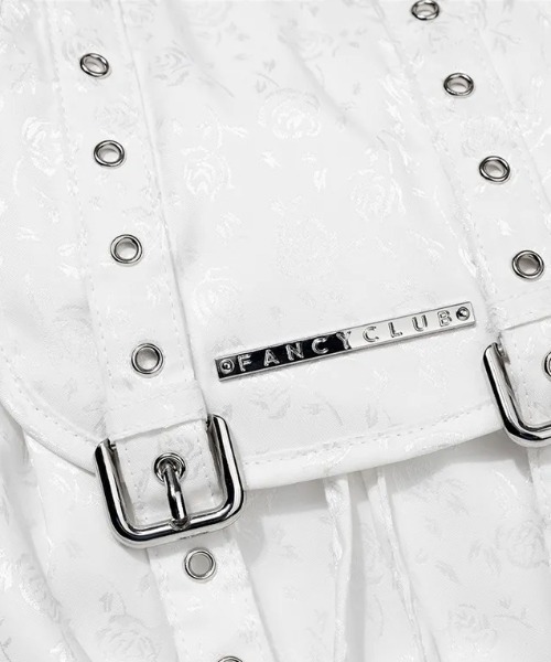FANCY CLUB(ファンシークラブ)の「◇FANCYCLUB◇ブランド直輸入正規品/サテン アイレット バックパック SATIN EYELET BACKPACK(バックパック/リュック・レディース・ホワイト/ブラック・FREE)」の19枚目の写真