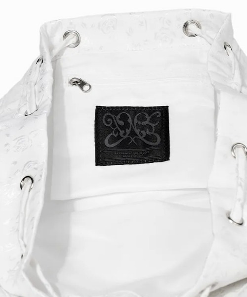 FANCY CLUB(ファンシークラブ)の「◇FANCYCLUB◇ブランド直輸入正規品/サテン アイレット バックパック SATIN EYELET BACKPACK(バックパック/リュック・レディース・ホワイト/ブラック・FREE)」の3枚目の写真