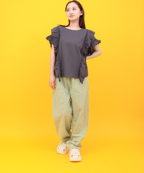 チチカカ(チチカカ)の「Orale! チェックコクーンパンツ(その他パンツ・レディース・イエロー/グリーン/オレンジ・FREE)」の5枚目の写真