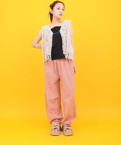 チチカカ(チチカカ)の「Orale! チェックコクーンパンツ(その他パンツ・レディース・イエロー/グリーン/オレンジ・FREE)」の6枚目の写真