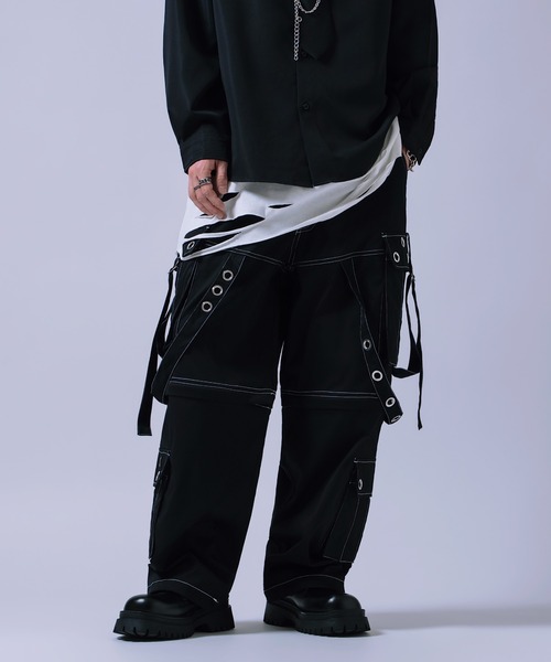 improves(インプローブス)の「アイレット付き 2WAY コンバーチブル カーゴパンツ(その他パンツ・メンズ・ブラック/ホワイト・LARGE/MEDIUM)」の21枚目の写真
