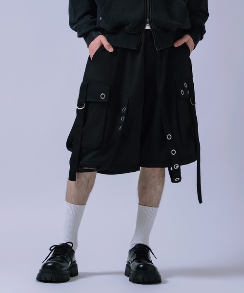 improves(インプローブス)の「アイレット付き 2WAY コンバーチブル カーゴパンツ(その他パンツ・メンズ・ブラック/ホワイト・LARGE/MEDIUM)」の12枚目の写真