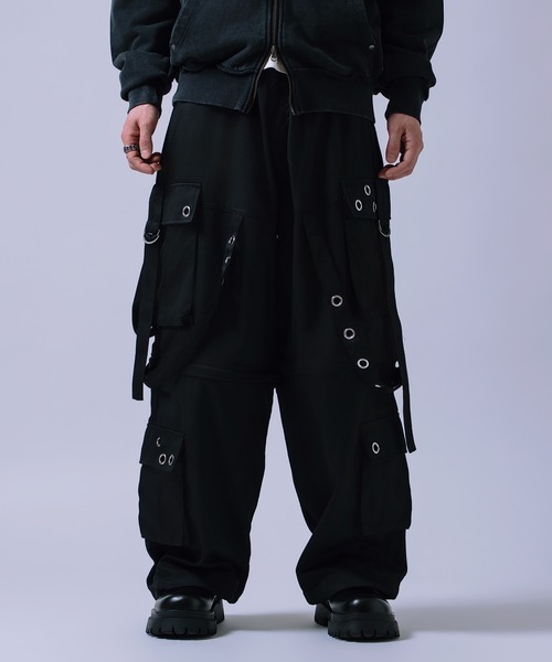 improves(インプローブス)の「アイレット付き 2WAY コンバーチブル カーゴパンツ(その他パンツ・メンズ・ブラック/ホワイト・LARGE/MEDIUM)」の14枚目の写真