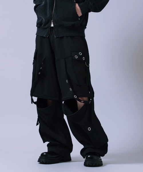improves(インプローブス)の「アイレット付き 2WAY コンバーチブル カーゴパンツ(その他パンツ・メンズ・ブラック/ホワイト・LARGE/MEDIUM)」の17枚目の写真