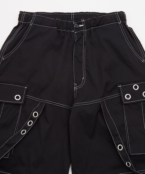 improves（インプローブス）の「アイレット付き 2WAY コンバーチブル カーゴパンツ（その他パンツ・メンズ・ブラック/ホワイト・LARGE）」の3枚目の写真