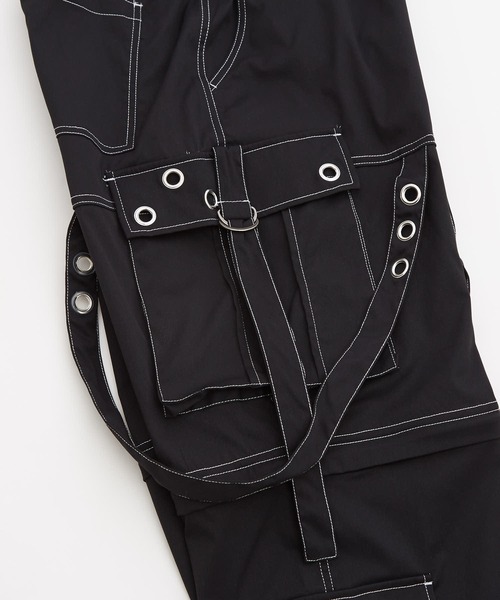 improves（インプローブス）の「アイレット付き 2WAY コンバーチブル カーゴパンツ（その他パンツ・メンズ・ブラック/ホワイト・LARGE）」の7枚目の写真
