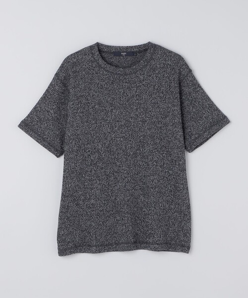 SHIPS Colors(シップス カラーズ)の「SHIPS Colors:ローゲージ カノコ Tシャツ◇(Tシャツ/カットソー・メンズ・ブラック/ライトホワイト/ナチュラル・MEDIUM/LARGE/X-LARGE)」の5枚目の写真