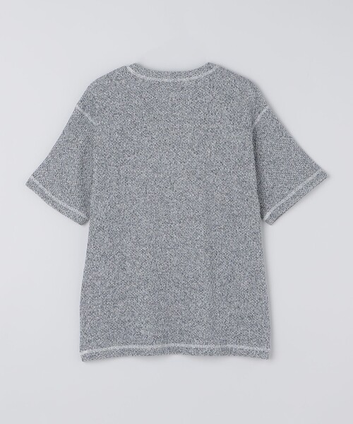 SHIPS Colors(シップス カラーズ)の「SHIPS Colors:ローゲージ カノコ Tシャツ◇(Tシャツ/カットソー・メンズ・ブラック/ライトホワイト/ナチュラル・MEDIUM/LARGE/X-LARGE)」の7枚目の写真
