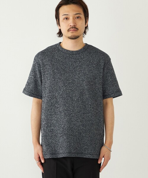 SHIPS Colors(シップス カラーズ)の「SHIPS Colors:ローゲージ カノコ Tシャツ◇(Tシャツ/カットソー・メンズ・ブラック/ライトホワイト/ナチュラル・MEDIUM/LARGE/X-LARGE)」の15枚目の写真