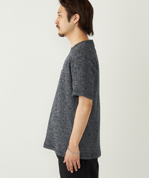 SHIPS Colors(シップス カラーズ)の「SHIPS Colors:ローゲージ カノコ Tシャツ◇(Tシャツ/カットソー・メンズ・ブラック/ライトホワイト/ナチュラル・MEDIUM/LARGE/X-LARGE)」の16枚目の写真