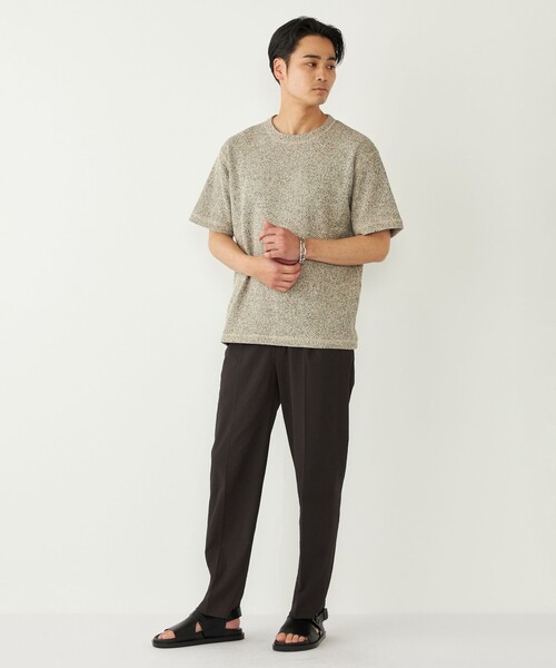 SHIPS Colors(シップス カラーズ)の「SHIPS Colors:ローゲージ カノコ Tシャツ◇(Tシャツ/カットソー・メンズ・ブラック/ライトホワイト/ナチュラル・MEDIUM/LARGE/X-LARGE)」の19枚目の写真