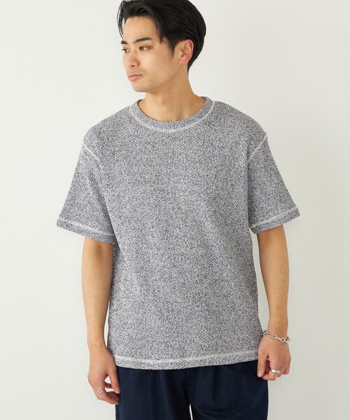 SHIPS Colors(シップス カラーズ)の「SHIPS Colors:ローゲージ カノコ Tシャツ◇(Tシャツ/カットソー・メンズ・ブラック/ライトホワイト/ナチュラル・MEDIUM/LARGE/X-LARGE)」の22枚目の写真