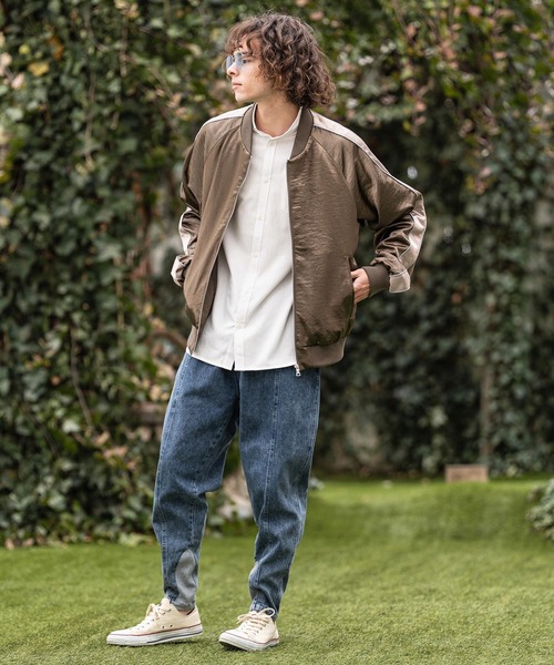 CAMBIO（カンビオ）の「ms6469- ミニスタンドカラー7分袖シャツ(BP-BFS0117)（シャツ/ブラウス・メンズ・ピンク/ベージュ/サックスブルー/オフホワイト・L/M/S）」の9枚目の写真