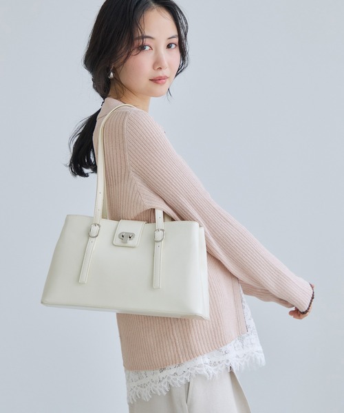 VIS（ビス）の「ポロ襟配色シアーリブカーディガン/イージーケア（カーディガン/ボレロ・レディース・チャコールグレー/ベージュ/ピンク・FREE）」の22枚目の写真