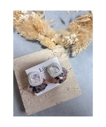 【Lily accessory】インド刺繡ピアスイヤリング(MA)
