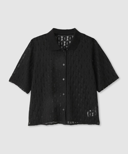 Mac-House(マックハウス)の「Free Nature 総レースミニTシャツ(シャツ/ブラウス・レディース・アイボリー/ブラック・M/L)」の16枚目の写真