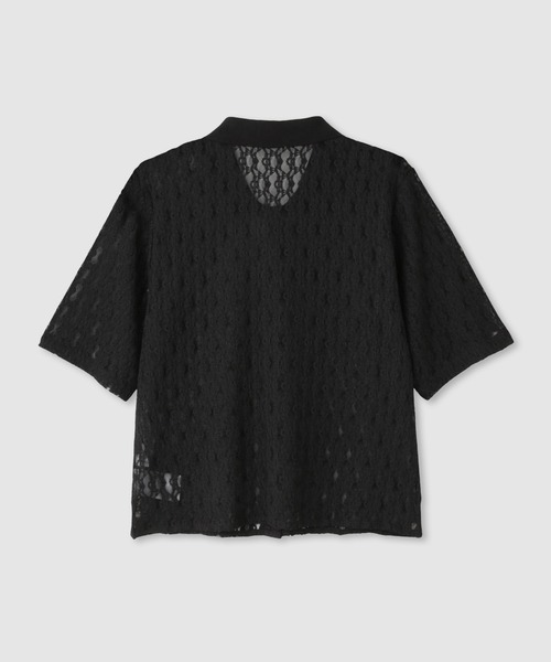 Mac-House(マックハウス)の「Free Nature 総レースミニTシャツ(シャツ/ブラウス・レディース・アイボリー/ブラック・M/L)」の14枚目の写真