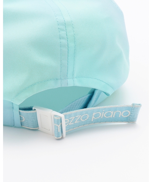 mezzo piano(メゾピアノ)の「【UV】グラデーションフリルキャップ(キャップ・キッズ・ミント/ラベンダー・F)」の4枚目の写真