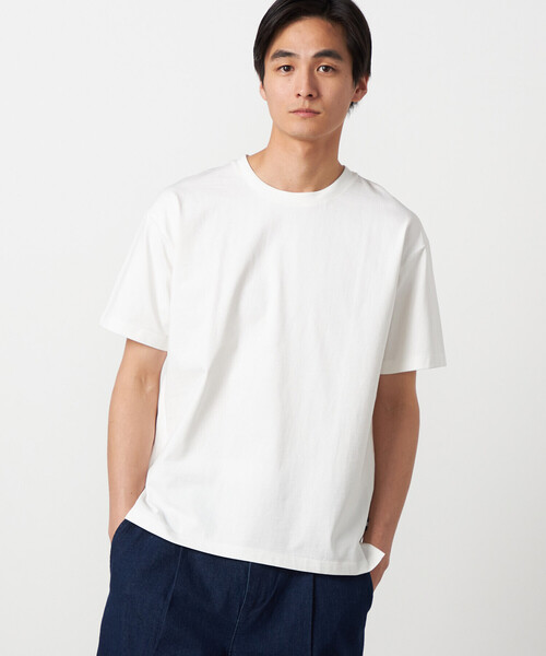 COMME CA ISM（コムサイズム）の「【接触冷感】USAコットンTシャツ（Tシャツ/カットソー・メンズ・ライトグレー/ホワイト/ネイビー/ピンク・LARGE/MEDIUM）」の9枚目の写真