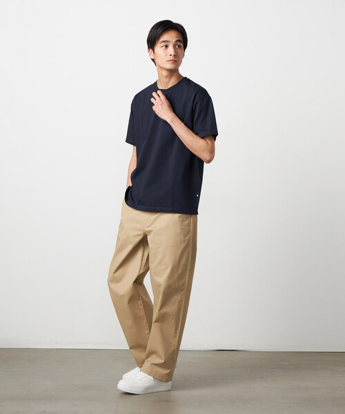 COMME CA ISM(コムサイズム)の「【接触冷感】USAコットンTシャツ(Tシャツ/カットソー・メンズ・ライトグレー/ホワイト/ネイビー/ピンク/グリーン/ワイン・LARGE/MEDIUM/X-LARGE)」の16枚目の写真