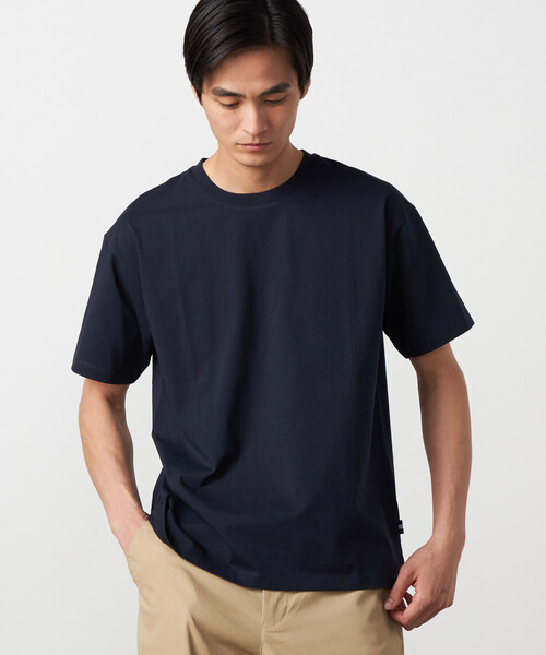 COMME CA ISM(コムサイズム)の「【接触冷感】USAコットンTシャツ(Tシャツ/カットソー・メンズ・ライトグレー/ホワイト/ネイビー/ピンク/グリーン/ワイン・LARGE/MEDIUM/X-LARGE)」の17枚目の写真